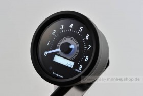 Daytona Velona ø60 Drehzahlmesser 9000 RPM schwarz
