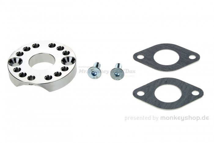 Adapterplatte Ansaugstutzen 22 mm drehbar 6 Stufen