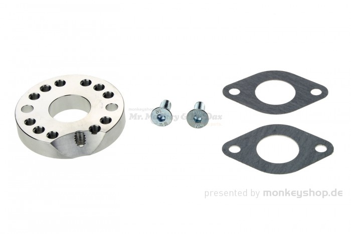 Adapterplatte Ansaugstutzen 22 mm drehbar 6 Stufen
