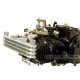 Kitaco Ölkühler Kit 3 Reihen Upper Mount silber/silber f. MSX