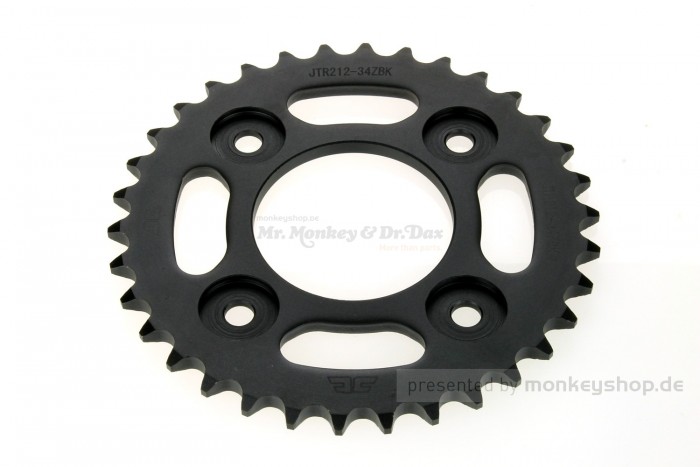 Kettenrad 34T hinten schwarz f. MSX