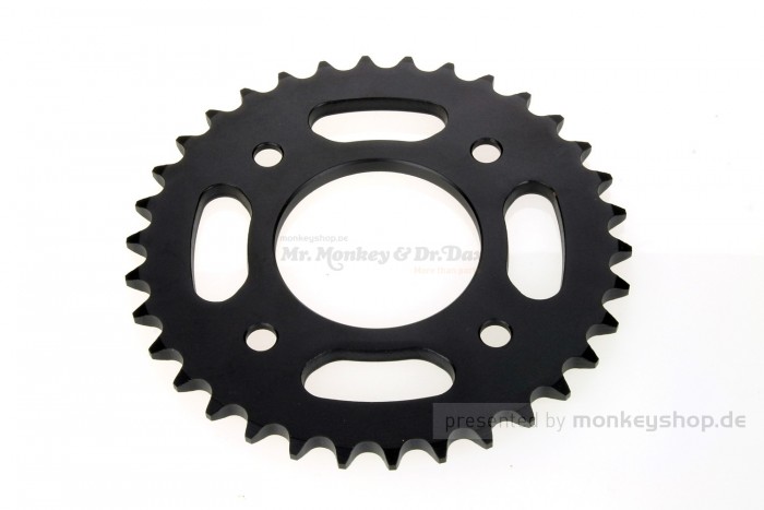 Kettenrad 34T hinten schwarz f. MSX