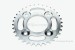 Kettenrad 34T hinten silber f. MSX JC61 JC75 + Monkey 125 JB02 + Dax 125