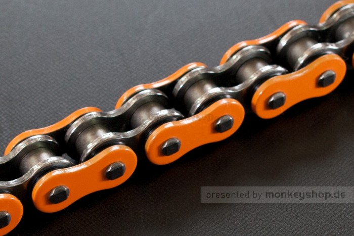 Antriebskette 420 Solid Bushing 106Gl orange