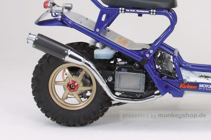 Daytona Rennsport Auspuffanlage Carbon / Chrom f. Zoomer