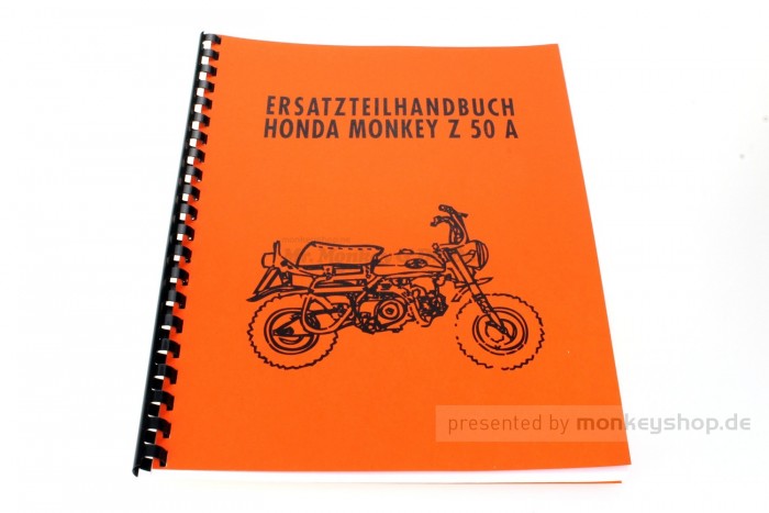 Ersatzteil Handbuch Liste Katalog f. Honda Z50A