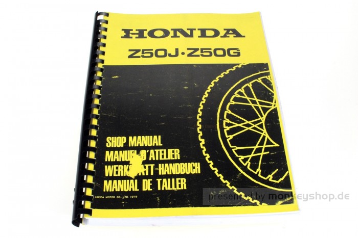 Werkstatt Handbuch f. Honda Monkey Z50J / Gorilla Z50G