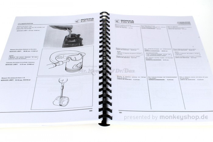 Werkstatt Handbuch f. Honda Monkey Z50J / Gorilla Z50G