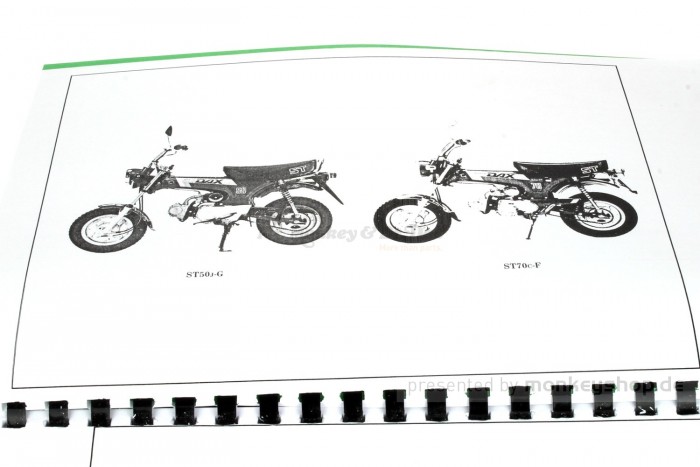 Ersatzteil Handbuch Liste Katalog f. Honda Dax 12V