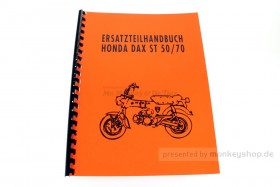 Ersatzteil Handbuch Liste Katalog f. Honda Dax 6V