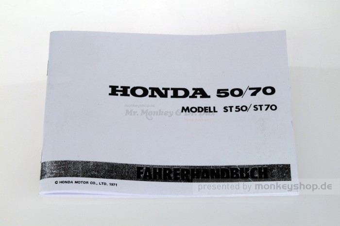 Fahrerhandbuch Honda Dax 6V