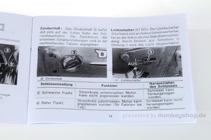 Fahrerhandbuch Honda Dax 6V