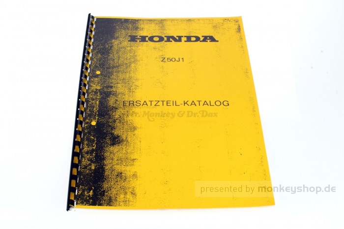 Ersatzteil Handbuch Liste Katalog f. Honda Z50J1