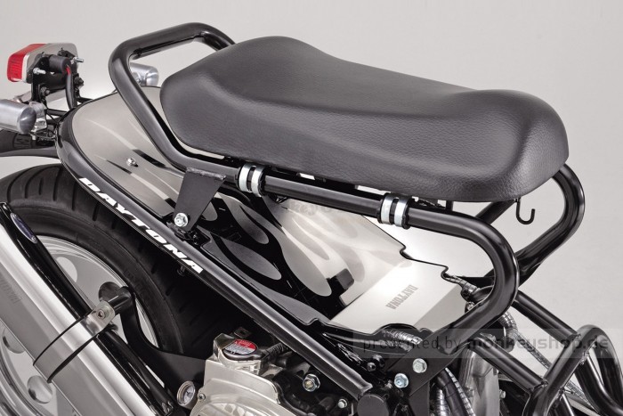 Daytona Schutzblech Rahmenabdeckung hinten "Flame" Edelstahl poliert f. Zoomer