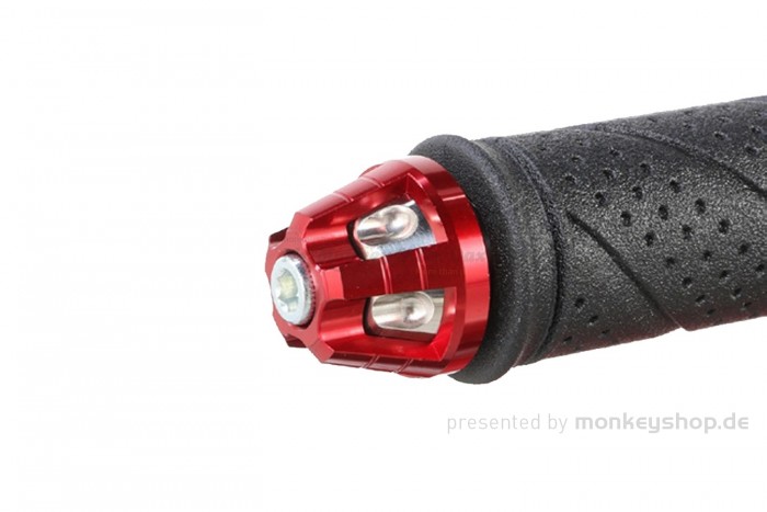 Kitaco Lenkerenden Set Aluminium rot eloxiert f. Monkey 125
