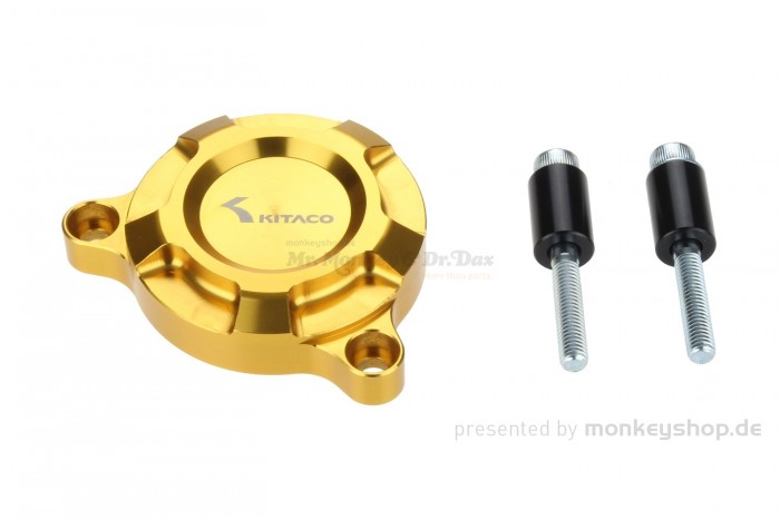 Kitaco E-Starter Deckel Aluminium CNC gelb eloxiert f. MSX + Monkey 125