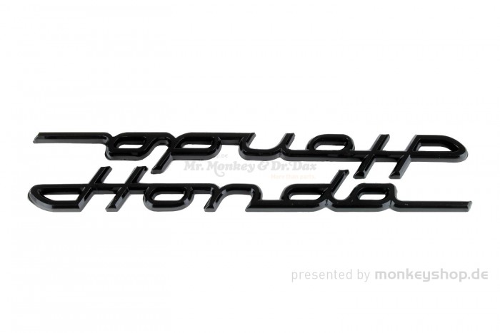 Rahmen Aufkleber Emblem Honda Schriftzug schwarz Satz Paar