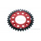 Kettenrad Alu/Stahl 34T hinten rot schwarz f. MSX + Monkey 125