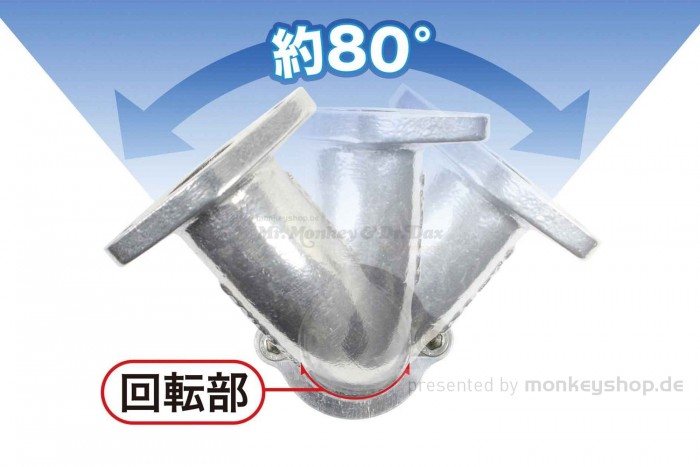 Takegawa Ansaugstutzen Kit 70° verstellbar f. PC20