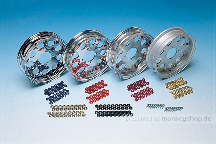 Takegawa Schraubensatz f. Felgen Alu gold eloxiert