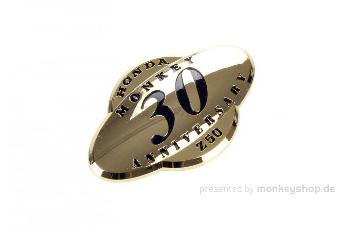 Honda Emblem Seitendeckel Monkey 30 Jahre gold