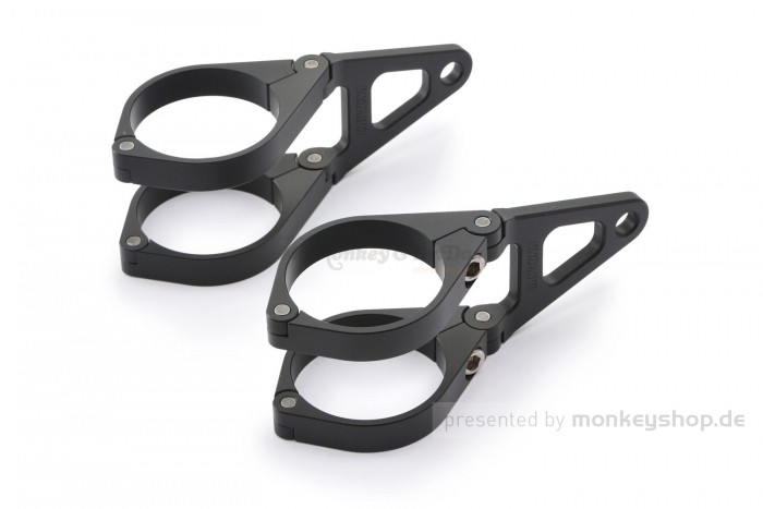 Daytona CNC Alu Scheinwerfer Halterung 49mm kurz schwarz