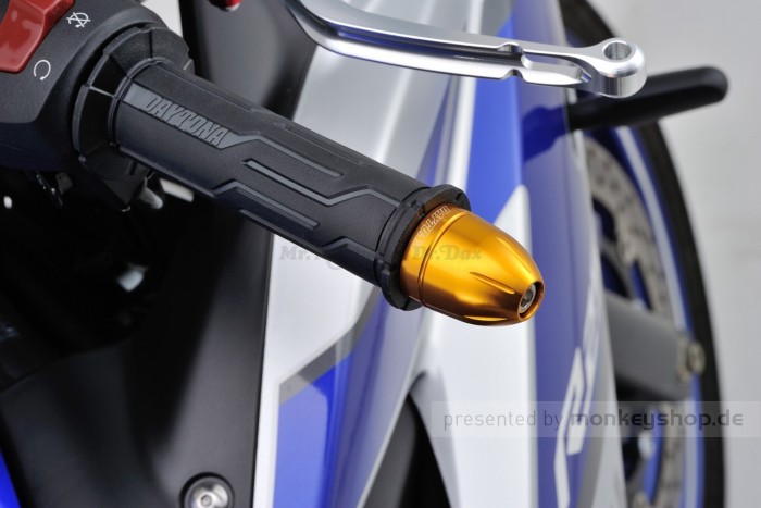 Daytona BULLET Lenkerenden Set Aluminium gold eloxiert 14 - 19 mm