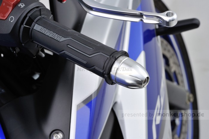 Daytona BULLET Lenkerenden Set Aluminium silber eloxiert 14 - 19 mm
