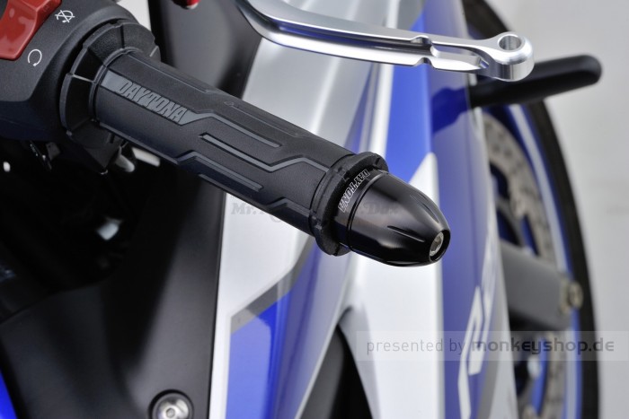 Daytona BULLET Lenkerenden Set Aluminium schwarz eloxiert 14 - 19 mm