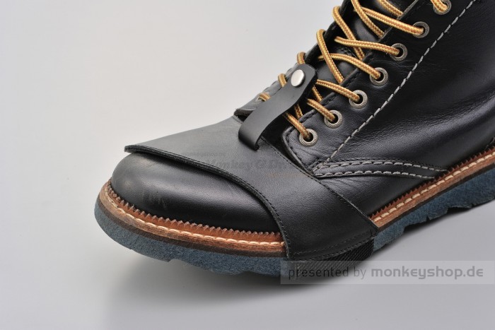 Daytona Stiefelschoner Leder schwarz Small