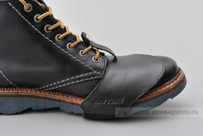 Daytona Stiefelschoner Leder schwarz Large