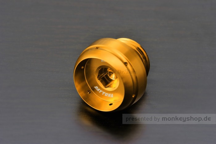Daytona BULLET Öl Einfüll Deckel M20 x P2.5 Aluminium gold eloxiert