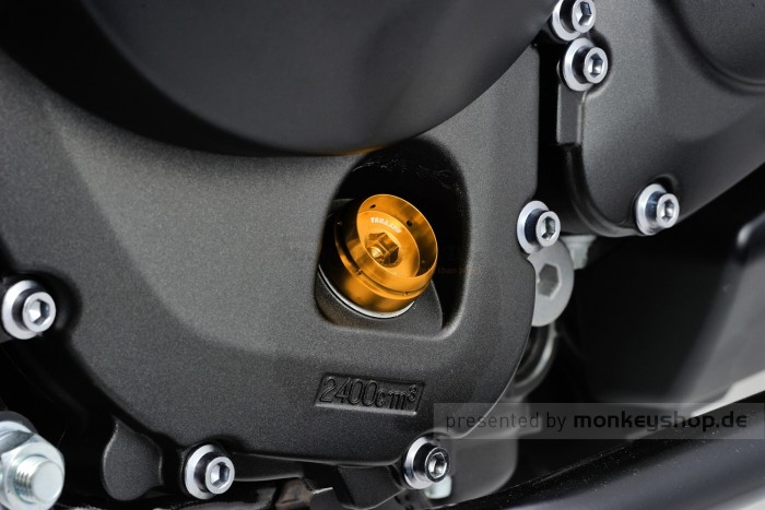 Daytona BULLET Öl Einfüll Deckel M20 x P2.5 Aluminium gold eloxiert