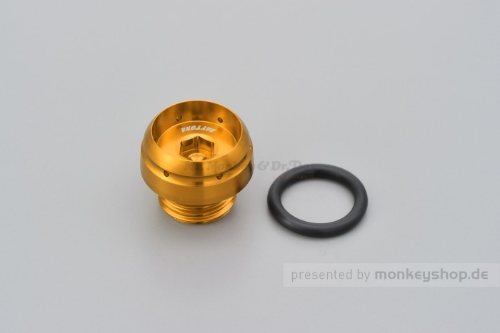 Daytona BULLET Öl Einfüll Deckel M20 x P2.5 Aluminium gold eloxiert