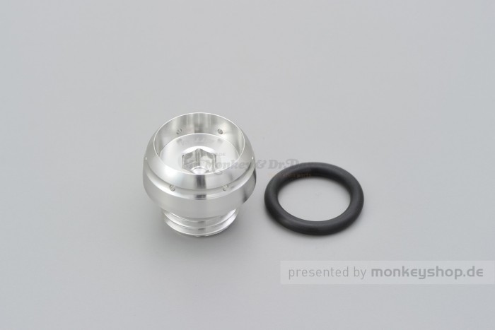 Daytona BULLET Öl Einfüll Deckel M20 x P2.5 Aluminium silber eloxiert
