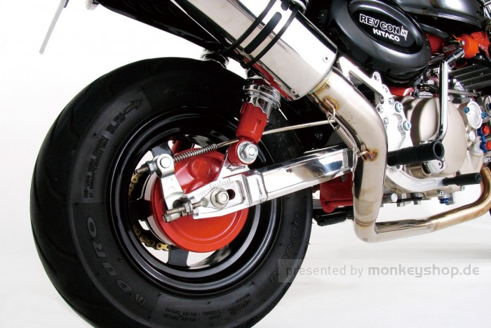 Kitaco Hinterradschwinge +40 mm Aluminium f. Monkey