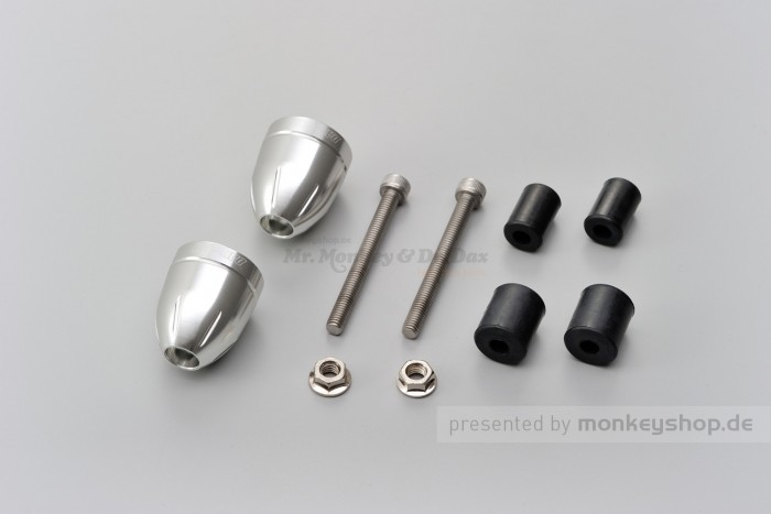 Daytona BULLET Lenkerenden Set Aluminium silber eloxiert 14 - 19 mm
