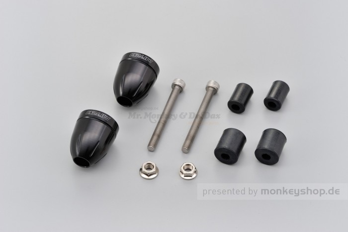Daytona BULLET Lenkerenden Set Aluminium schwarz eloxiert 14 - 19 mm