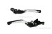 Raximo Kupplungs- & Bremshebel Set Aluminium CNC einstellbar schwarz silber f. Monkey 125 + MSX
