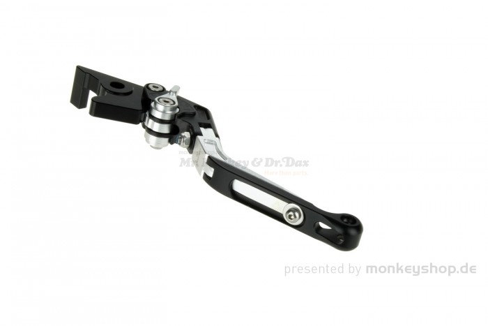 Kupplungs- & Bremshebel Set Aluminium CNC einstellbar silber f. Monkey 125 + MSX