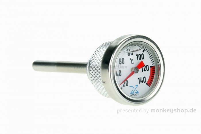 Öltemperatur Anzeige Aluminium silber lang f. MSX