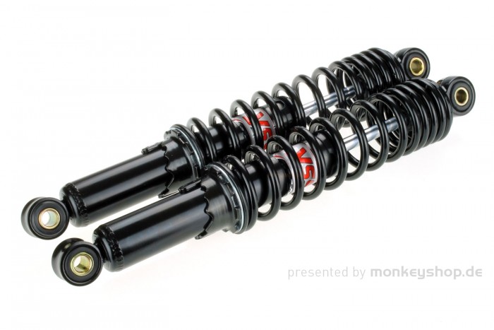 YSS Gasdruck Stoßdämpfer Paar 330mm schwarz mit ABE f. Dax Chaly