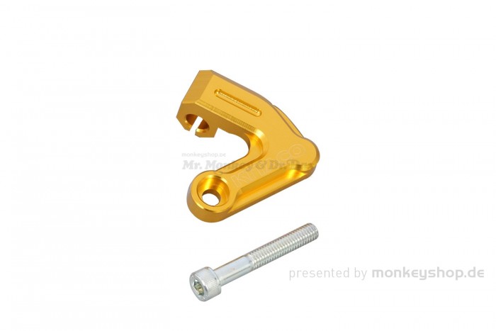 Kitaco Kupplungszughalter Aluminium gold eloxiert f. MSX & Monkey 125