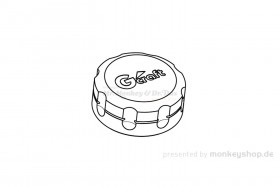 G-Craft Deckel Behälter Bremsflüssigkeit Aluminium f. Monkey 125