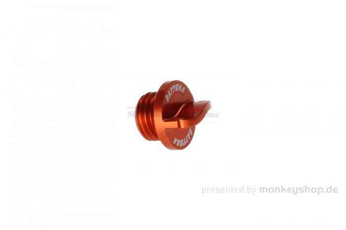 Daytona Öl Einfüll Deckel M20 x P2.5 Aluminium orange eloxiert