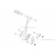 G-Craft Schalthebel Alu CNC + Rose Joint Schaltgestänge f. Monkey 125