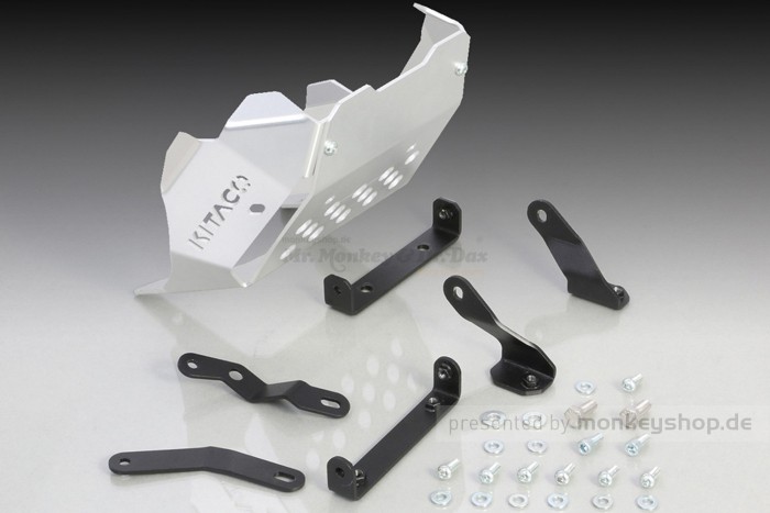 Kitaco Unterfahrschutz Aluminium silber eloxiert f. Monkey 125