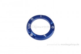 Kitaco Zündschlossring CNC Alu blau eloxiert f. Monkey 125