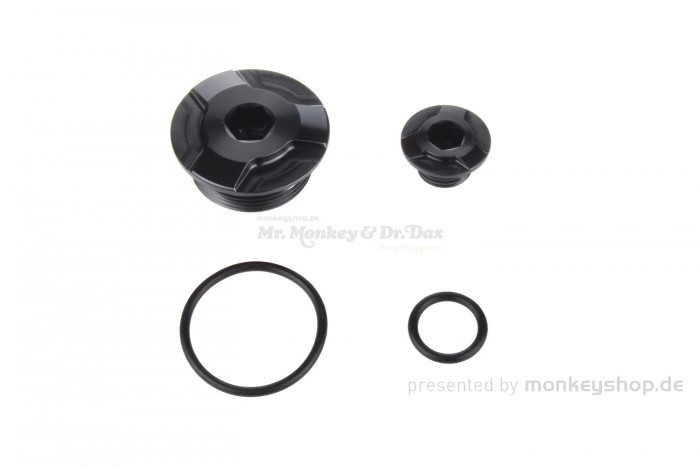 Kitaco Aluminium CNC Zündungsdeckel Schrauben Set schwarz eloxiert f. Super Cub + Monkey 125