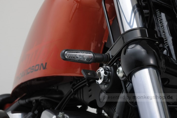 Daytona D-Light LED-Blinker Paar (schwarz matt / smoke)